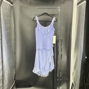 Elegant Lavender Layered Dress